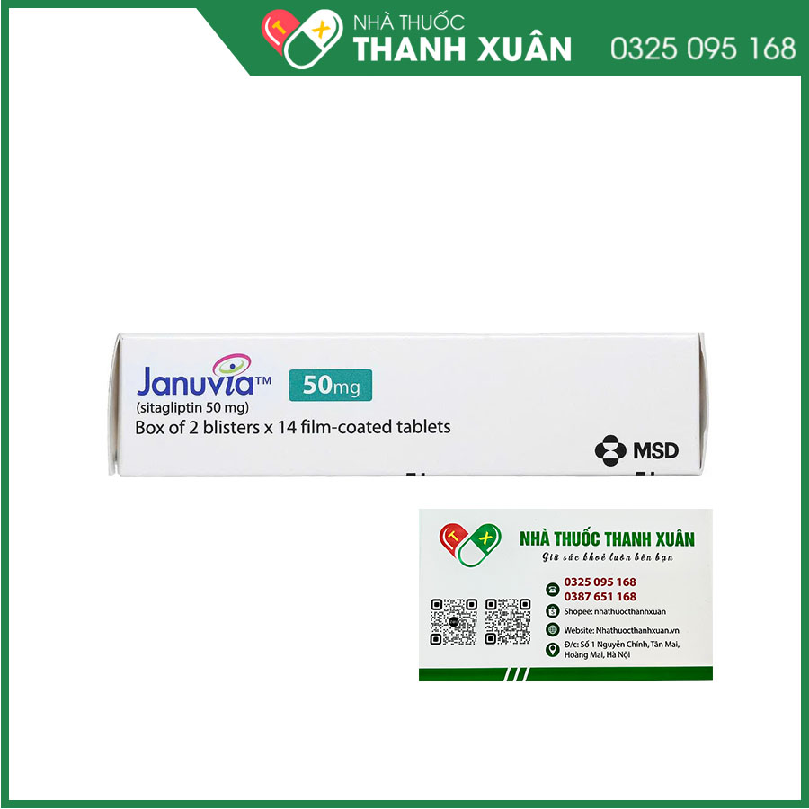 Januvia 50mg thuốc điều trị đái tháo đường tuýp 2